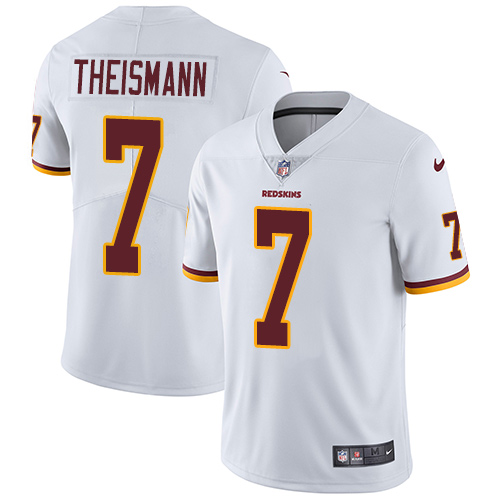 Nike Redskins #7 Joe Theismann White Men's Stitched NFL Vapor Untouchable Limited Jersey - Click Image to Close
